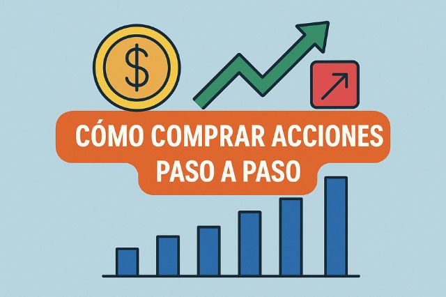 Gráfico educativo sobre cómo comprar acciones
